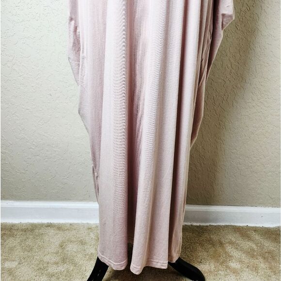 Barefoot Dreams Luxe Milk Jersey Caftan Loungewear Faded Rose Size OS Plus - Picture 5 of 7